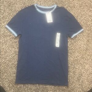 Goodfellow & Co Navy Tee with Light Blue Trim